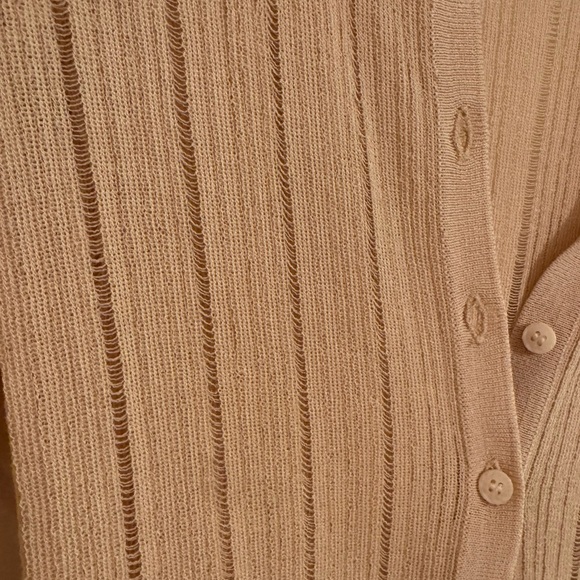 LPA Cream Ribbed Cardigan - Picture 4 of 5